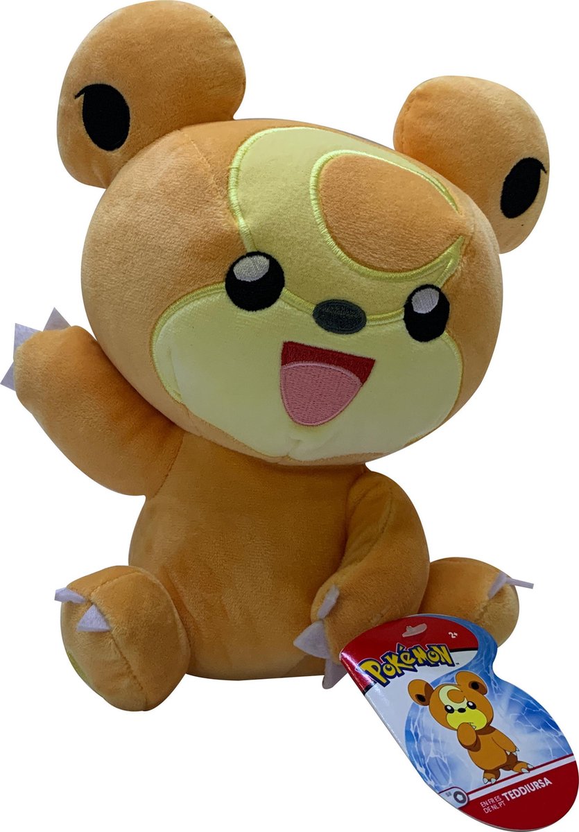 Pokemon Knuffel Teddiursa 25cm| GIFT QUALITY | Pokemon Plush | 8 inch plush | | Origineel met licentie | Pokemon speelgoed voor kinderen |